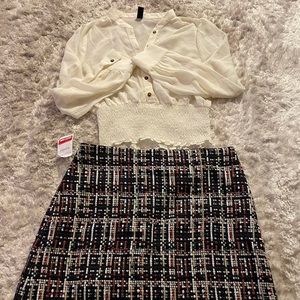 Shirt and skirt set